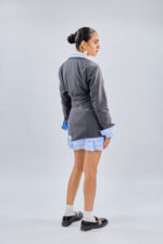 Serenity tie blazer in Navy Blue - Image 8