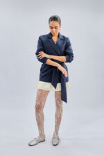 Serenity Tie Blazer in Grey - Image 7