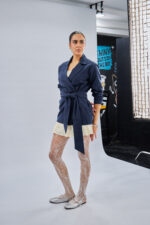 Serenity tie blazer in Navy Blue - Image 3