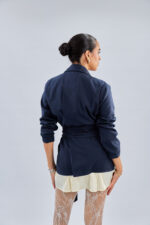 Serenity Tie Blazer in Grey - Image 11