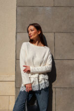 Petal Haze Knit Sweater - Image 2