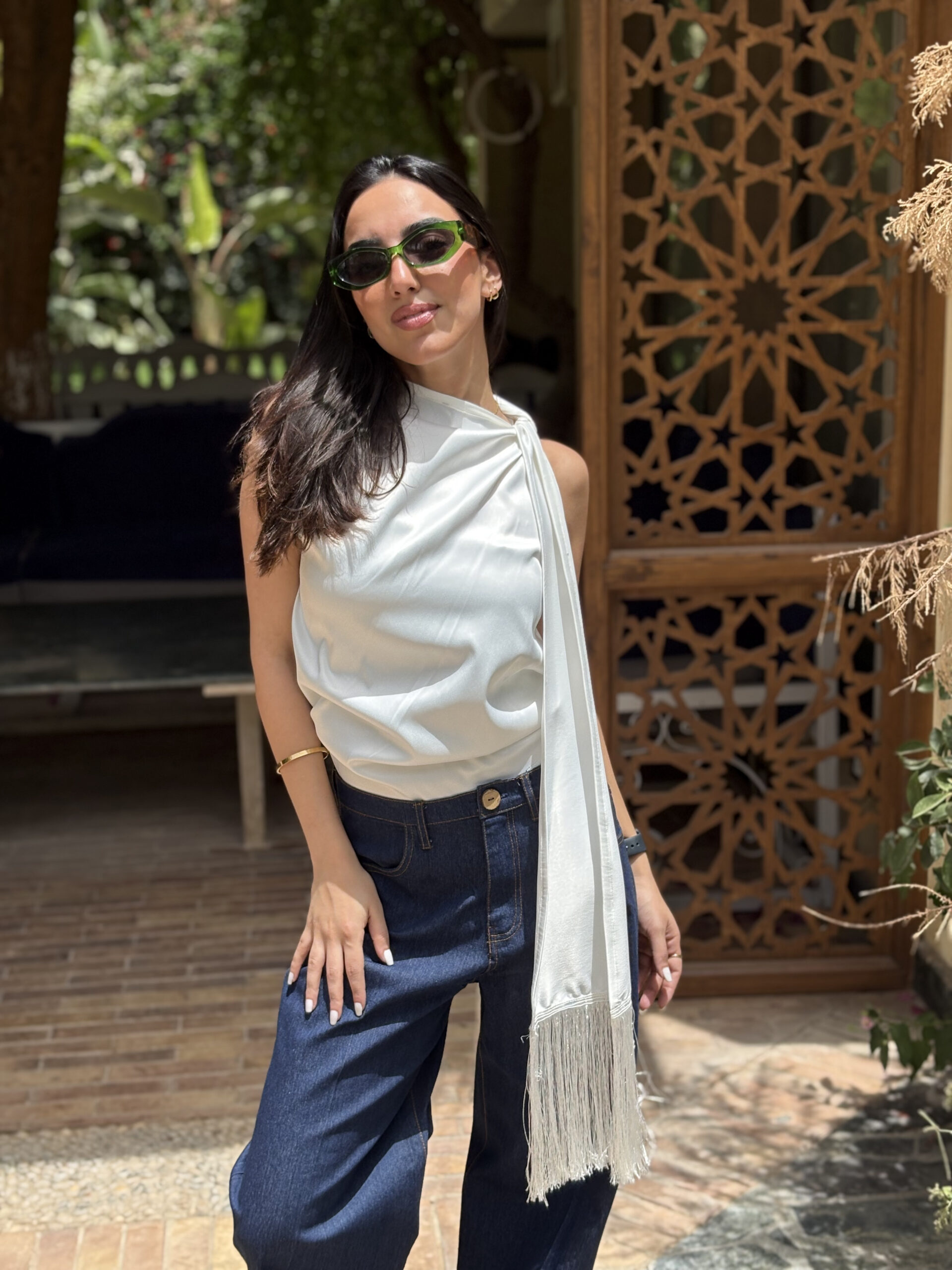 IMG_3713 The Pearl Scarf Blouse - Image 1