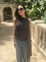 The Noir Scarf Blouse - Image 2