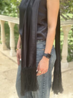 The Noir Scarf Blouse - Image 4