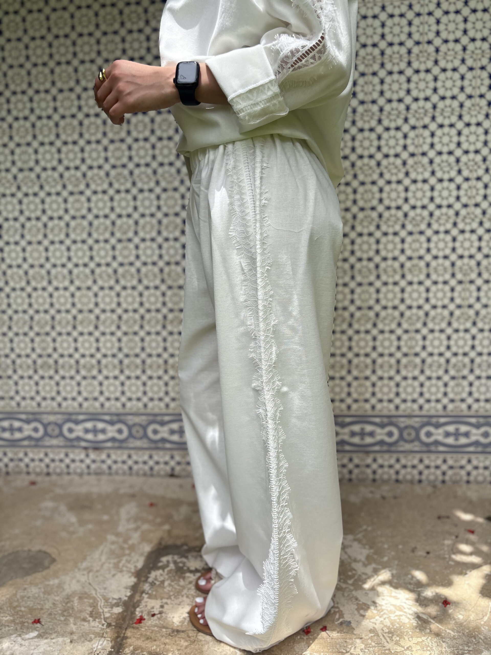 IMG_3794 The Ivory Filigree Pants - Image 1